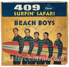 409 Surfin' Safari Beachboys autographs